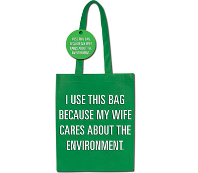 Green Shopping Bag - azért használom ezt, mert a feleségem törődik a környezettel