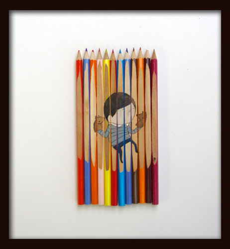 művészet a színes ceruzán